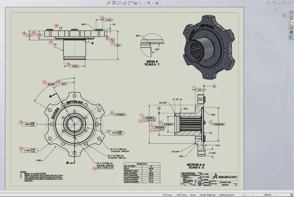 SOLIDWORKS vs Onshape | Your Guide for Choosing a CAD Ecosystem 7 Creating detailed SOLIDWORKS drawings with ease