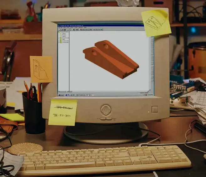SOLIDWORKS vs Onshape | Your Guide for Choosing a CAD Ecosystem 1 The original SOLIDWORKS user interface from 1995