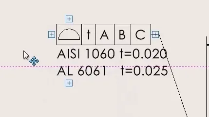 Custom text in a control frame