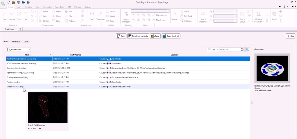 DraftSight | What's New in SOLIDWORKS 2026 1 DraftSight 2026's new Start page