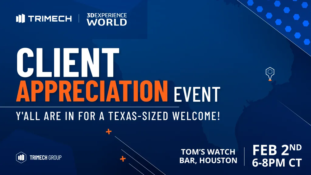 3DEXPERIENCE World 2026 | Your Complete Guide to This Year's Showcase 1 3DEXPERIENCE World 2026 TriMech Client Appreciation Event