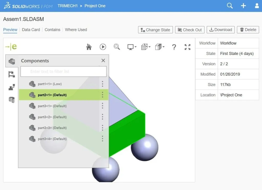Best Practices for Working Remotely with SOLIDWORKS 11 Accessing the SOLIDWORKS PDM Web2 interface