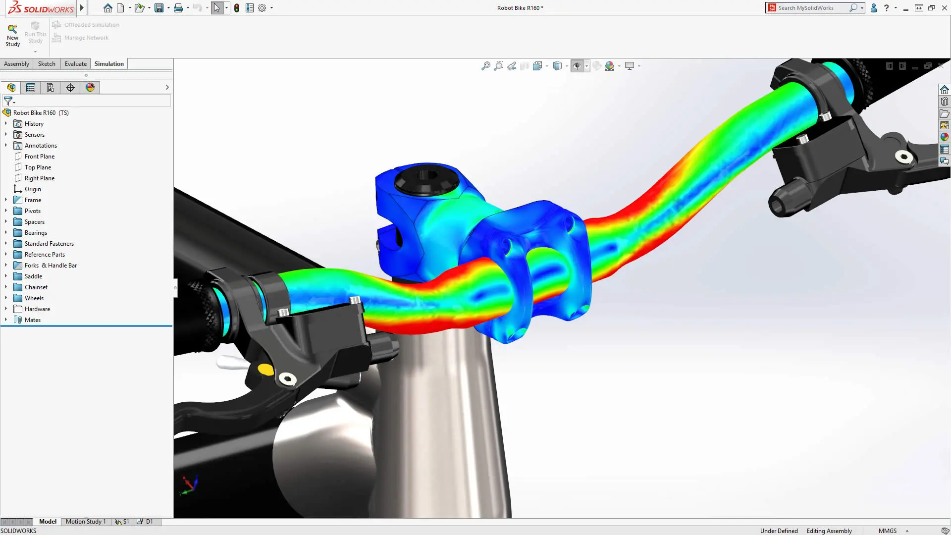 SOLIDWORKS Simulation analysis and FEA analysis